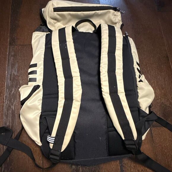 Adidas utility laptop backpack tan black school college hiking gym - Picture 4 of 8